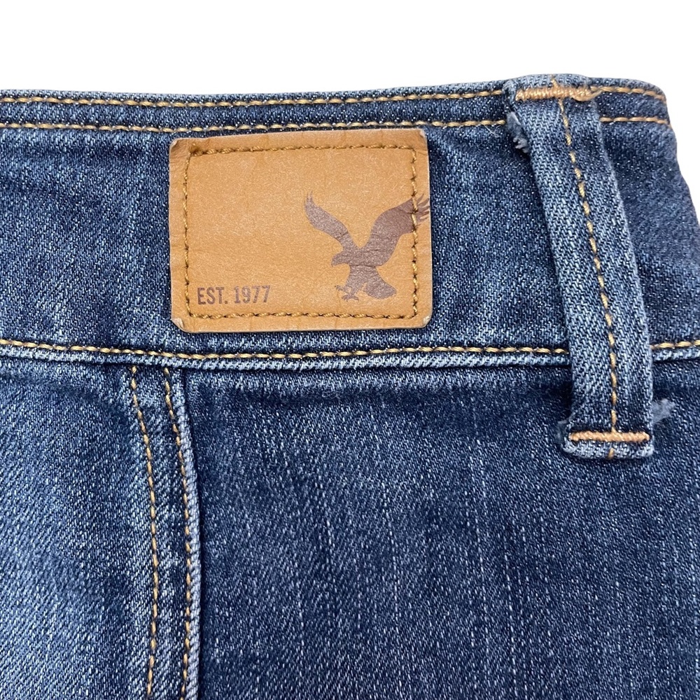 American Eagle Jean Ultra Button Down Mini Skirt … - image 4